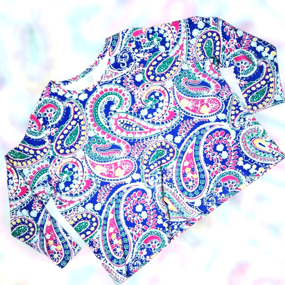Kim Rogers Perfectly Soft Paisley Top – 3X